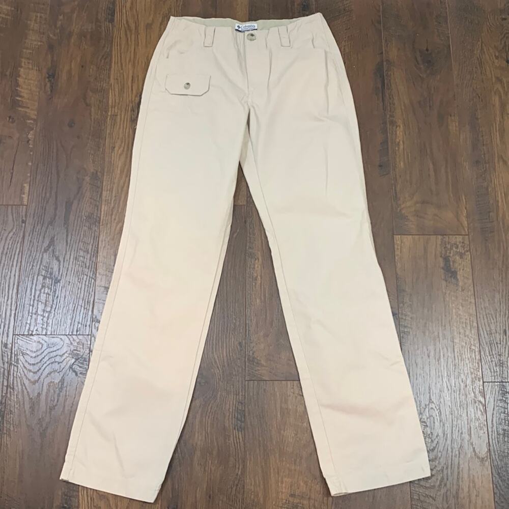 Columbia Utility Mid-Rise Tan Straight Leg Pants